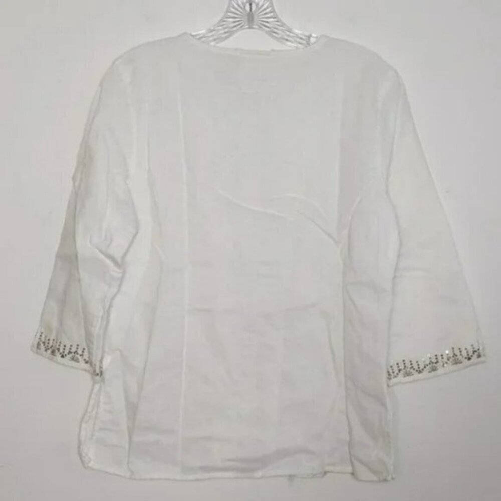 Erika Linen Cotton Button Down Shirt